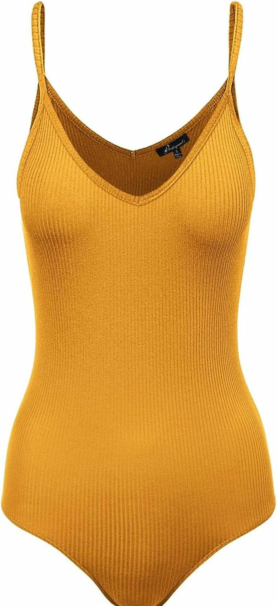 HATOPANTS Women's Ribbed Cotton Scoop Neck Racerback Tank Top Halter Bodysuit