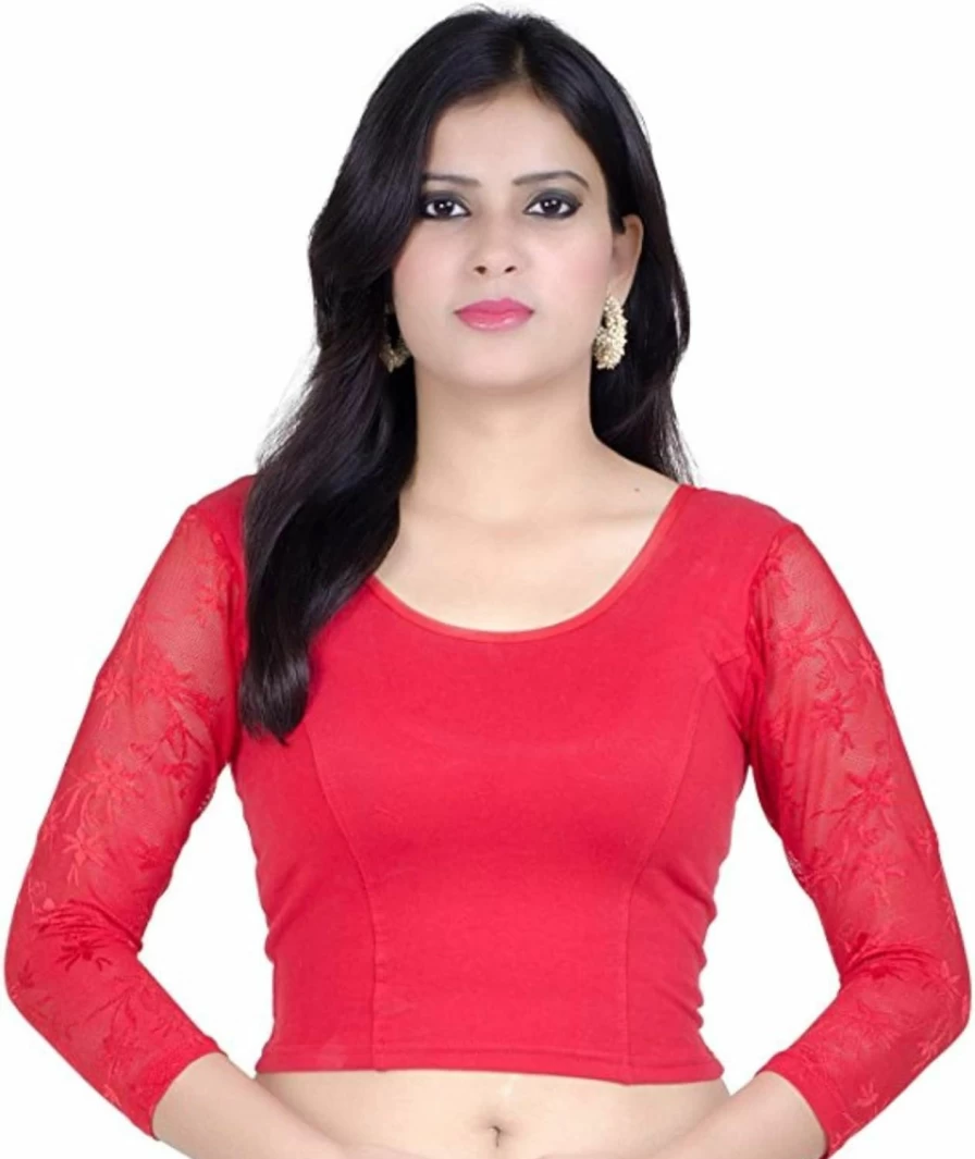 Fressia Fabrics Women's Free Size Party Wear Saree Blouse | Ready Made Choli for Festive & Wedding Occasions