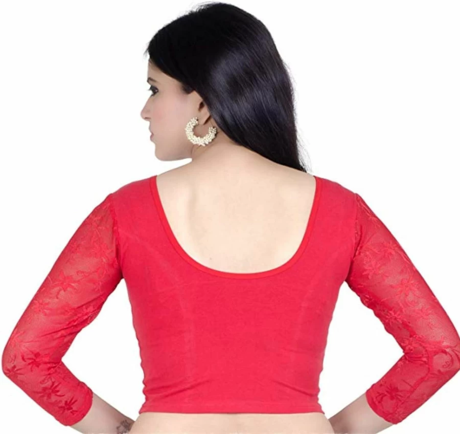Fressia Fabrics Women's Free Size Party Wear Saree Blouse | Ready Made Choli for Festive & Wedding Occasions