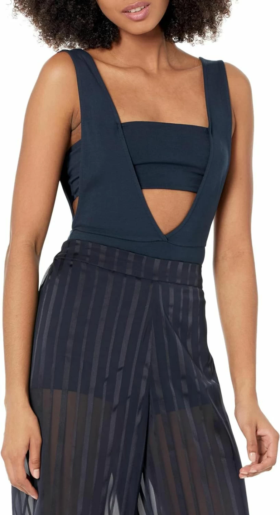 The Drop Women's Sky Captain Sleeveless Bodysuit | SignedBlake Collection | Trendy Casual Outfit