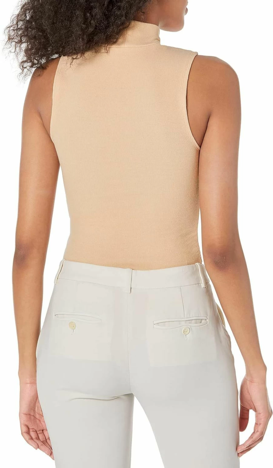 BCBGeneration Women's Mock Neck Sleeveless Bodysuit - Stylish Comfort for Everyday Wear