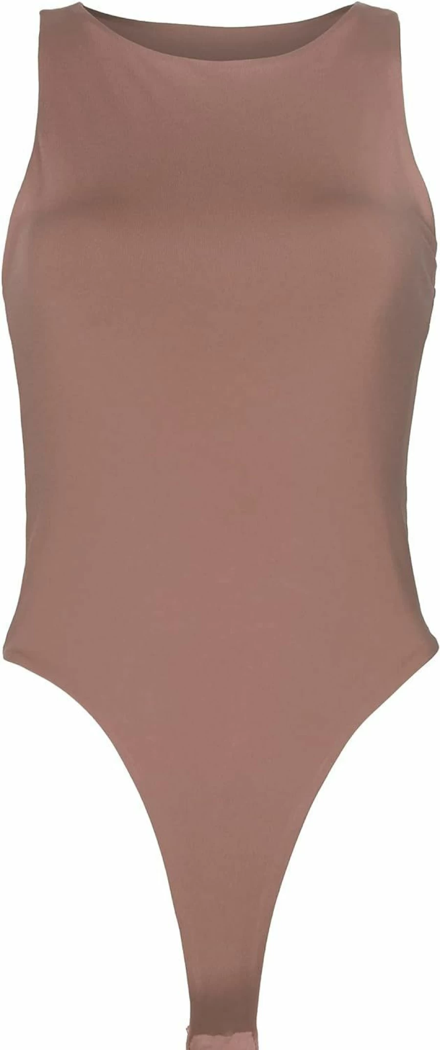 PRIMODA Women's Sexy Racerback Bodysuit Tank Top - Sleeveless High Cut Stretchable Comfort Fit Summer Casual Wear